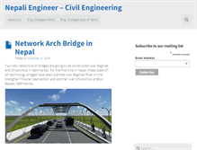 Tablet Screenshot of nepaliengineer.com